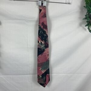 Serica 100% silk pink tie